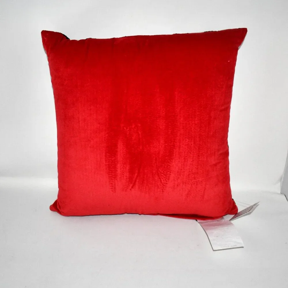 MacKenzie Childs Patience Brewster Santa Penguins Throw Pillow #: 75740-1395 NT